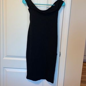 Long tight black dress